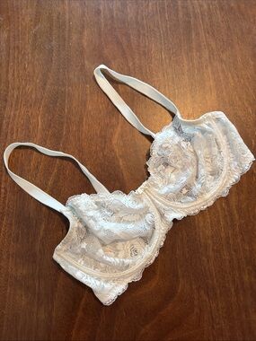 Change Lace Underwire Bralette - cream white